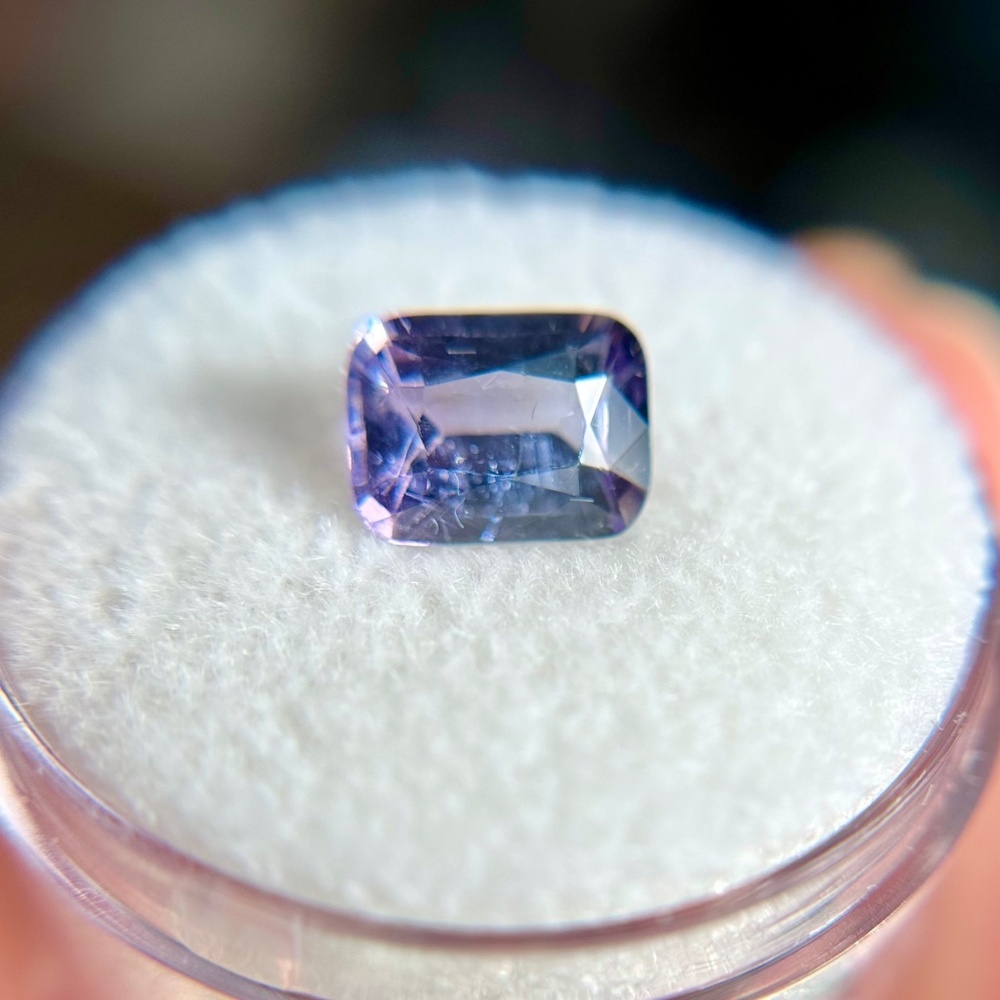 👑RARE! 1.73ct CERTIFIED Natural VIOLET Spinel Untreated Cushion LOOSE GEMSTONE